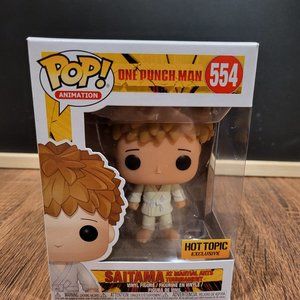 One Punch Man Saitama at Marial Arts Tournament Hot Topic Exclusive Funko Pop